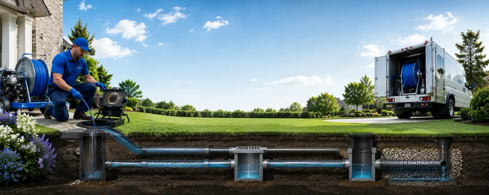 Outdoor drain cleaning information for Banning, CA